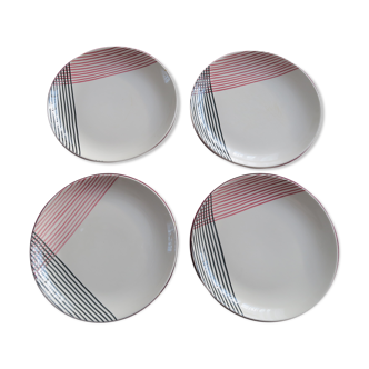 4 Caprice Villeroy Plates - Boch 20.5 cm Vintage