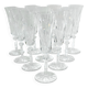 Saint Louis – 10 champagne flutes in crystal, Provence model