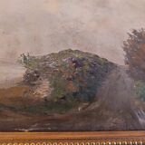 Oil painting on marine panel