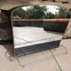 Two-tone bathroom mirror with its tablet, vintage 50s/60s