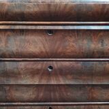 19th century Biedermeier mahogany chest of drawers