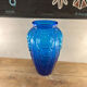 Large art deco vase in cobalt blue glass