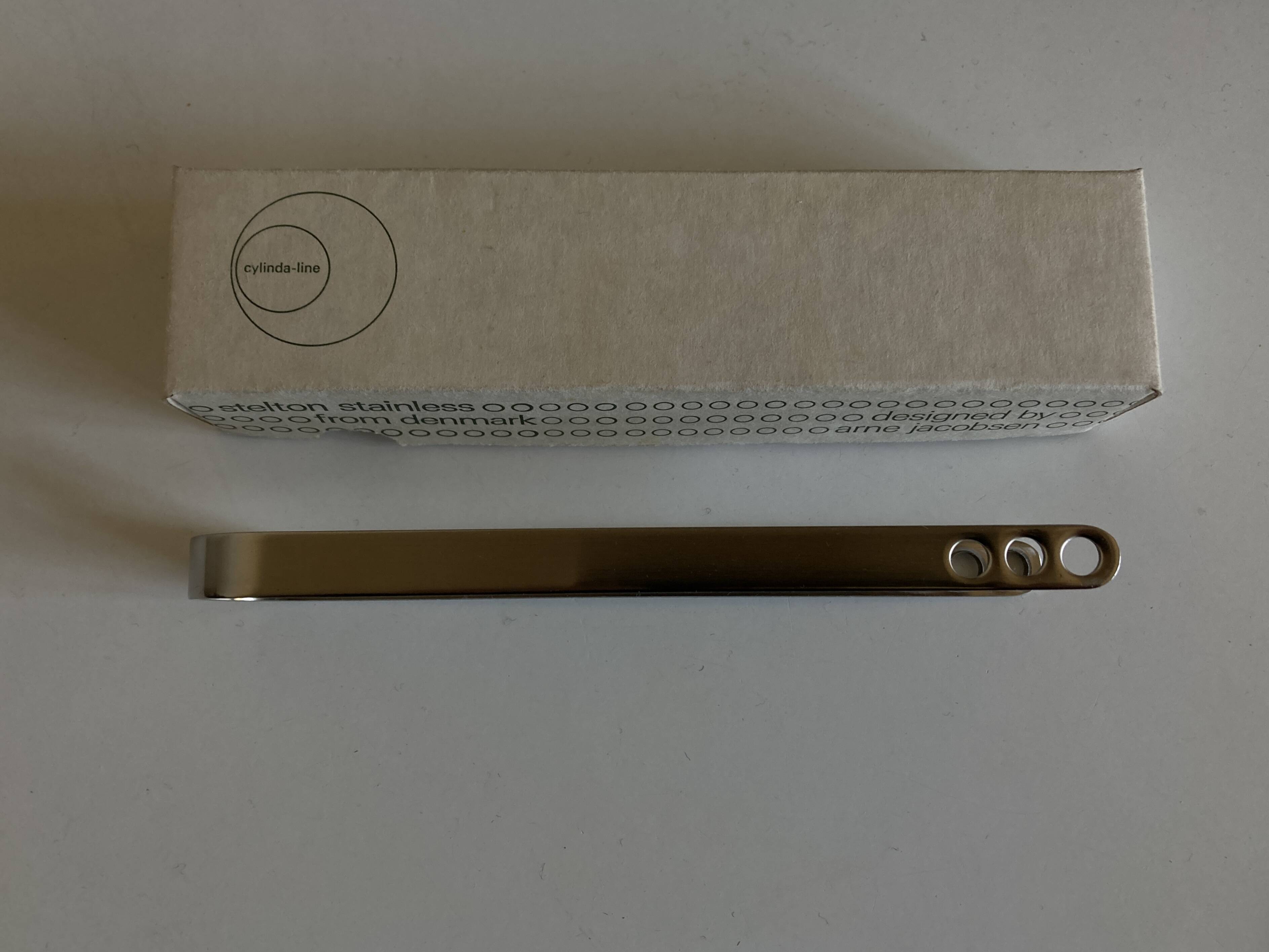 Arne Jacobsen ice tongs for Stelton 1970 space age steel