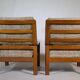 Teak Highback Lounge Chairs by L. Olsen & Søn, Set of 2, Denmark, 1960s