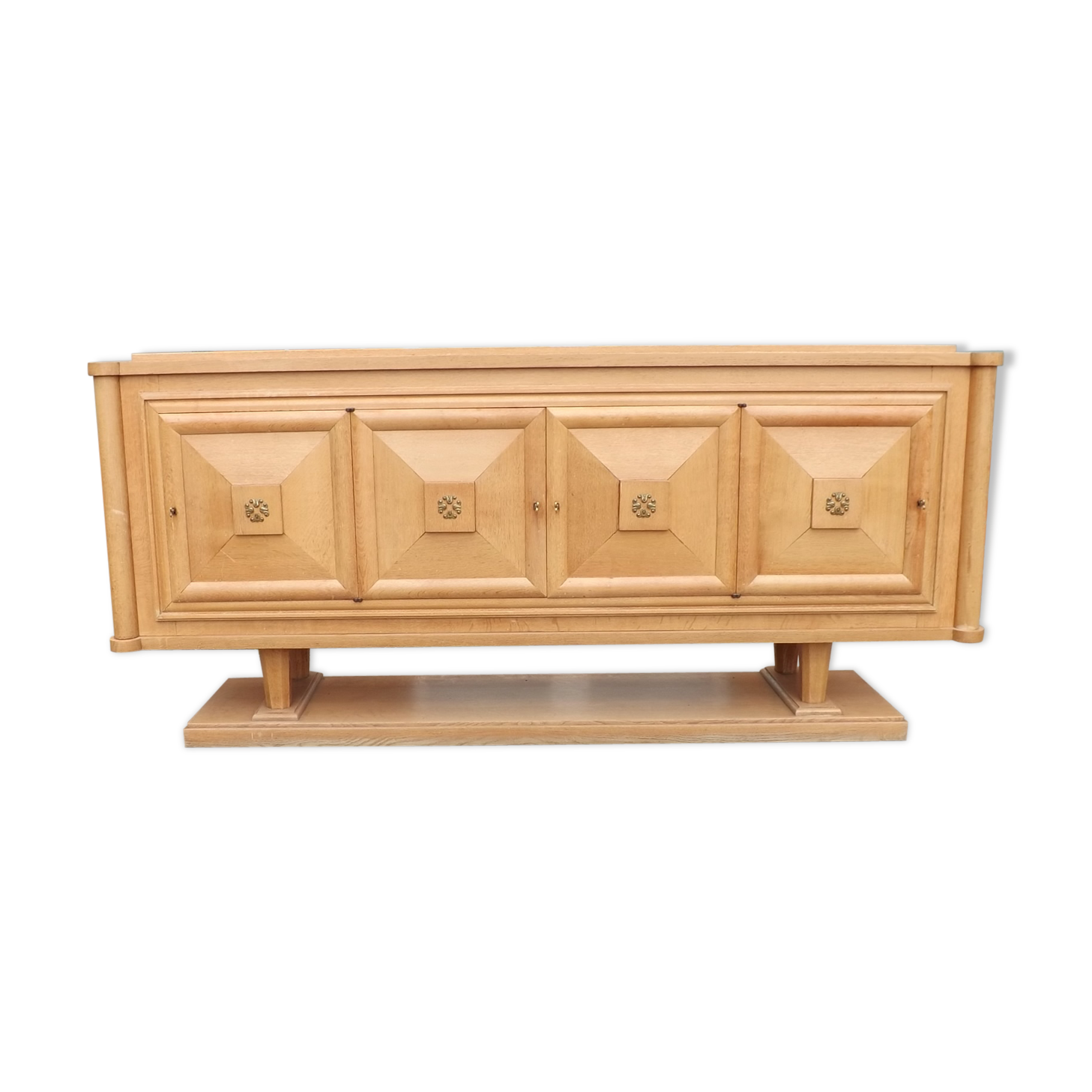 Sideboard fish oak 1940 art deco modernist Gaston