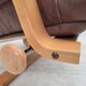 1970s, Scandinavian adjustable armchair, furniture leather, bentwood.