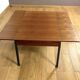 Scandinavian Teak Table Rise / Fall Vintage 1960