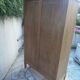 Charming vintage display cabinet from the 1950s in natural wood.