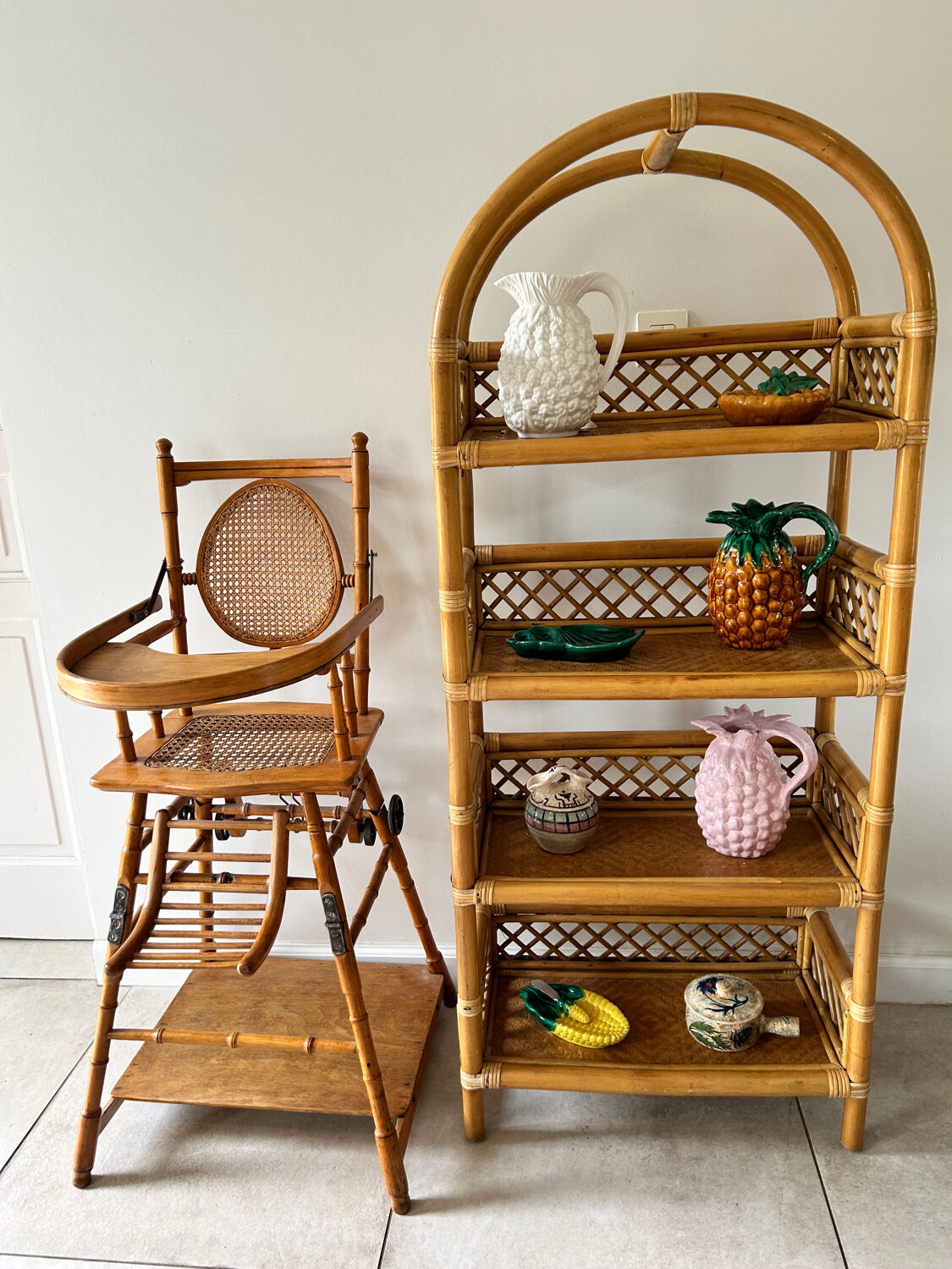 Modular high chair in canning Eugène Vincent