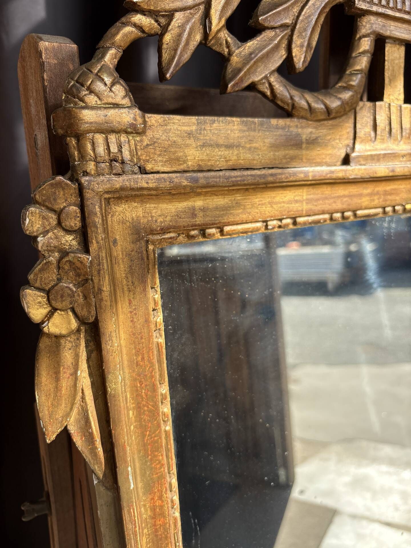 Miroir ancien de style Louis XVI