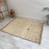 Handmade wool Berber rug 122 x 159 CM
