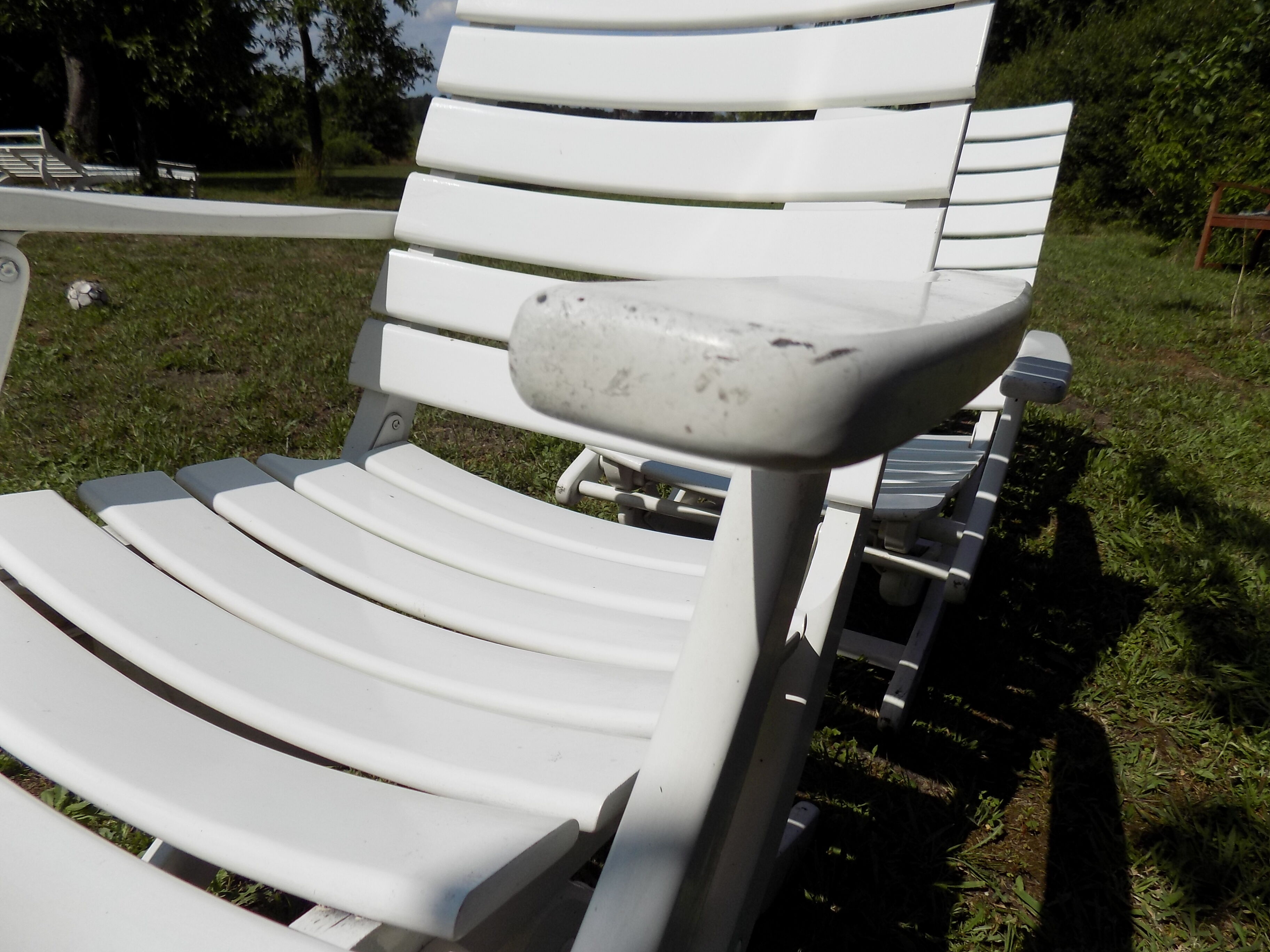 Chaises de jardin en bois années 80 Herlag
