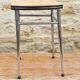 Tabouret vintage orange