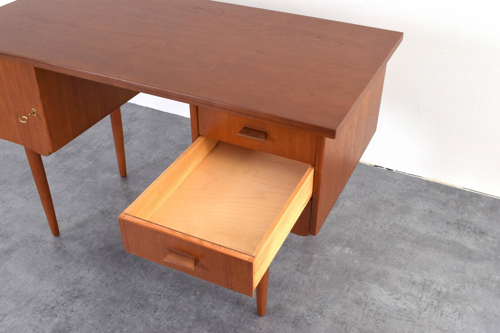 Mid-Century Danish Teak Desk, 1960s.