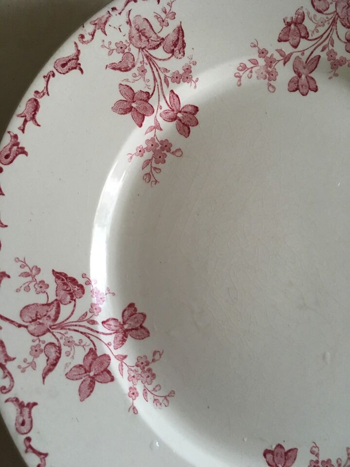 Flat plates Digoin Sarreguemines model "Margot"