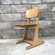 Series of 10 casala children's chairs in vintage light wood
