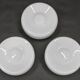 Set of Three Mid-Century Black Flush Mount Lights, 1970s