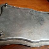 Old silver metal tray