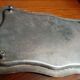Old silver metal tray