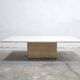 Table basse vintage en travertin