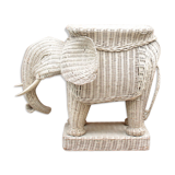 Vintage rattan elephant couch tip