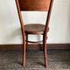 Set of 4 Fischel bistro chairs in bent wood gendarme hat 1920