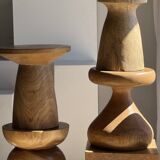 Pawn Natural - Stool, side table, end table in solid mango wood