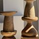 Pawn Natural - Stool, side table, end table in solid mango wood