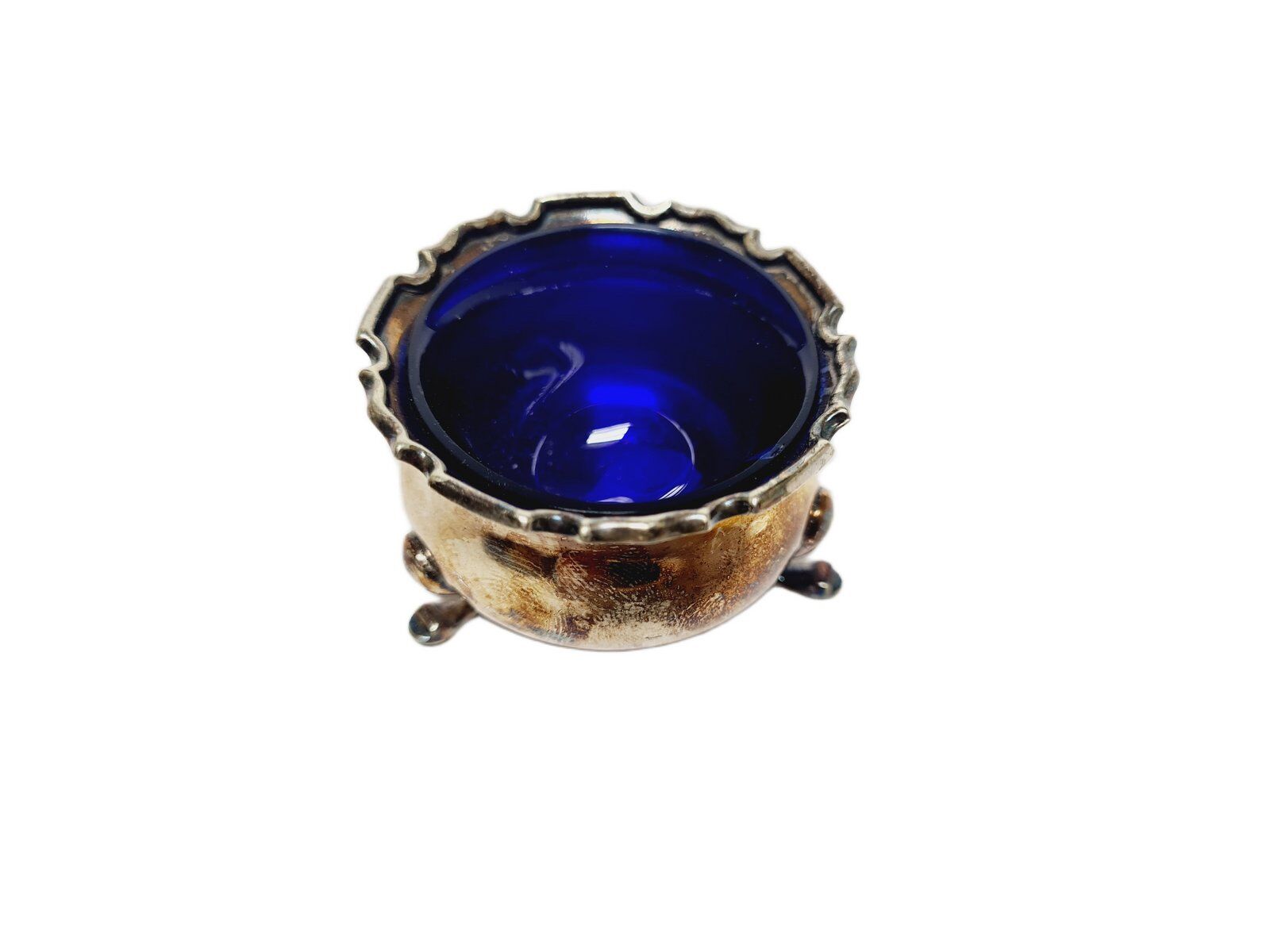 Porte-sel en verre Art Déco, Royaume-Uni, années 1930
