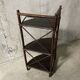 70s rattan corner cabinet