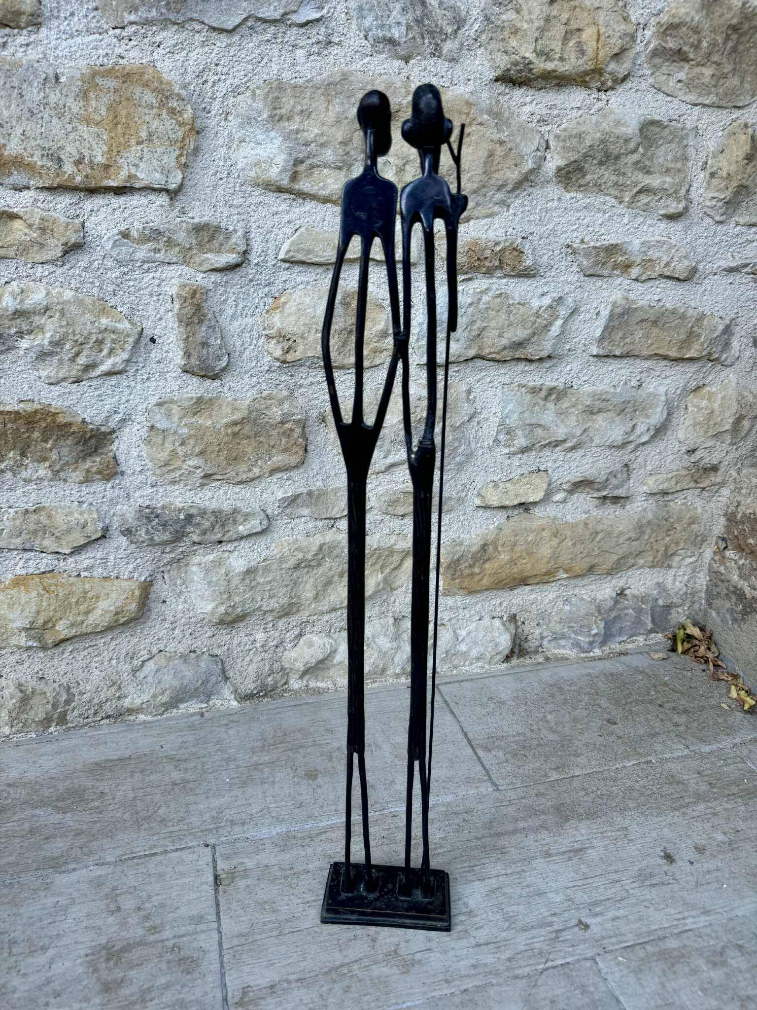 Large African bronze sculpture