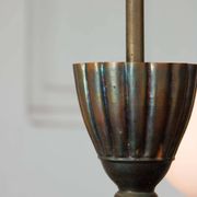 Chandelier figural en laiton Art Déco français, 1930