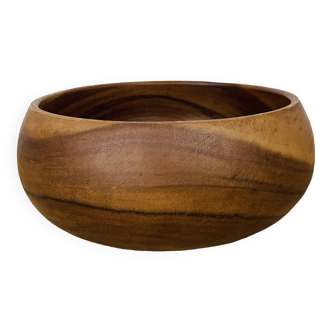 Scandinavian teak cup empty pocket 60s