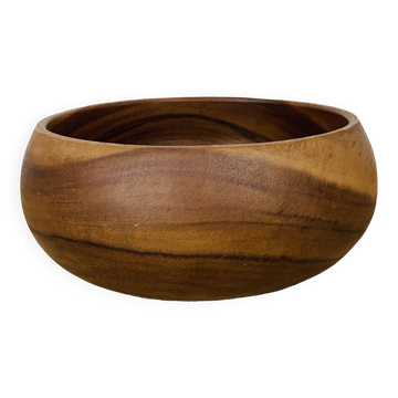 Scandinavian teak cup empty pocket 60s
