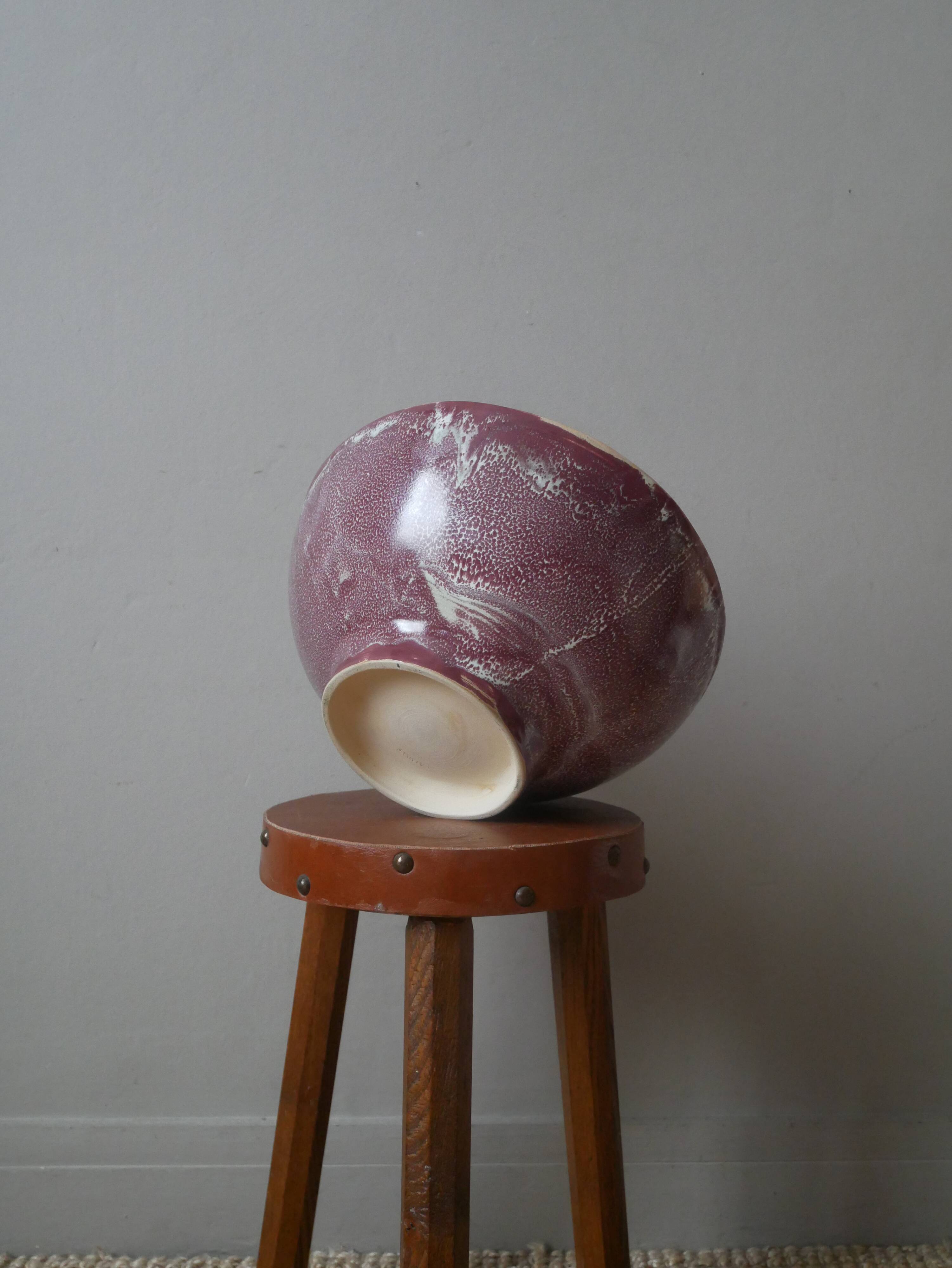 Handmade ceramic salad bowl, handcrafted pottery, handmade object