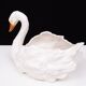 Antique Capodimonte Ceramic Swan jardiniere 1880