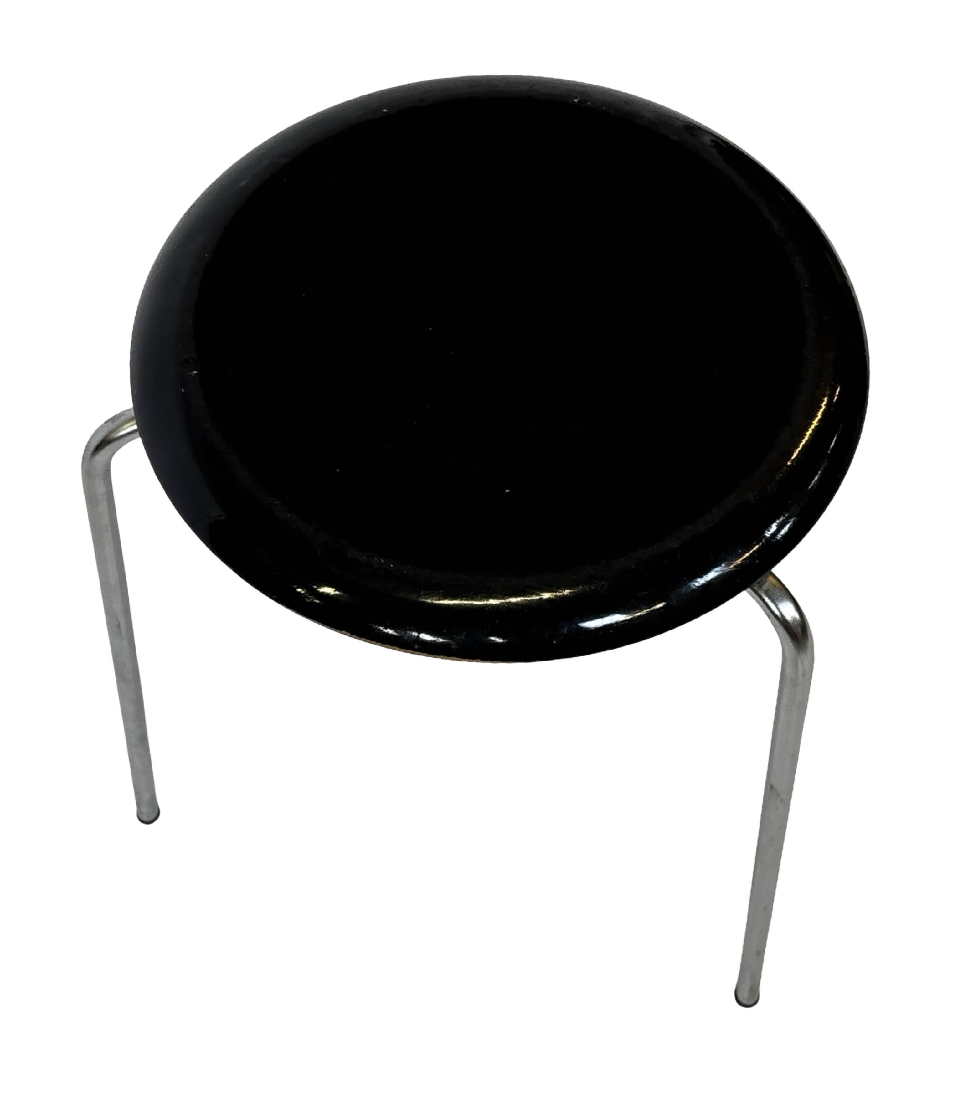 Vintage Fritz Hansen Dot Stool Arne Jacobsen Danish Design