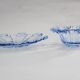 1970s pair of Glass Bowls , Czechoslovakia