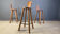 Vintage brutalist bar stools, 1960s - set of 3