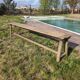 Banc de ferme en bois massif