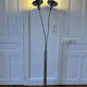 Design floor lamp with 2 flexible arms - vintage