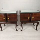 Pair of vintage bedsides