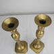 Pair candlesticks brass