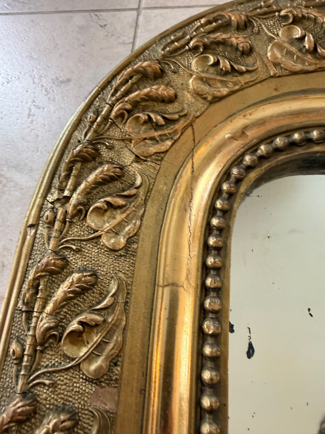 Golden Louis Philippe mirror