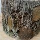 Pair of old rock garden planters in concrete