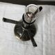 Lamp to lay in glass paste and patinated metal, Art-Nouveau. Good condition.