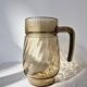 Amber Glass Carafe with Pour Spout - Lever Vintage