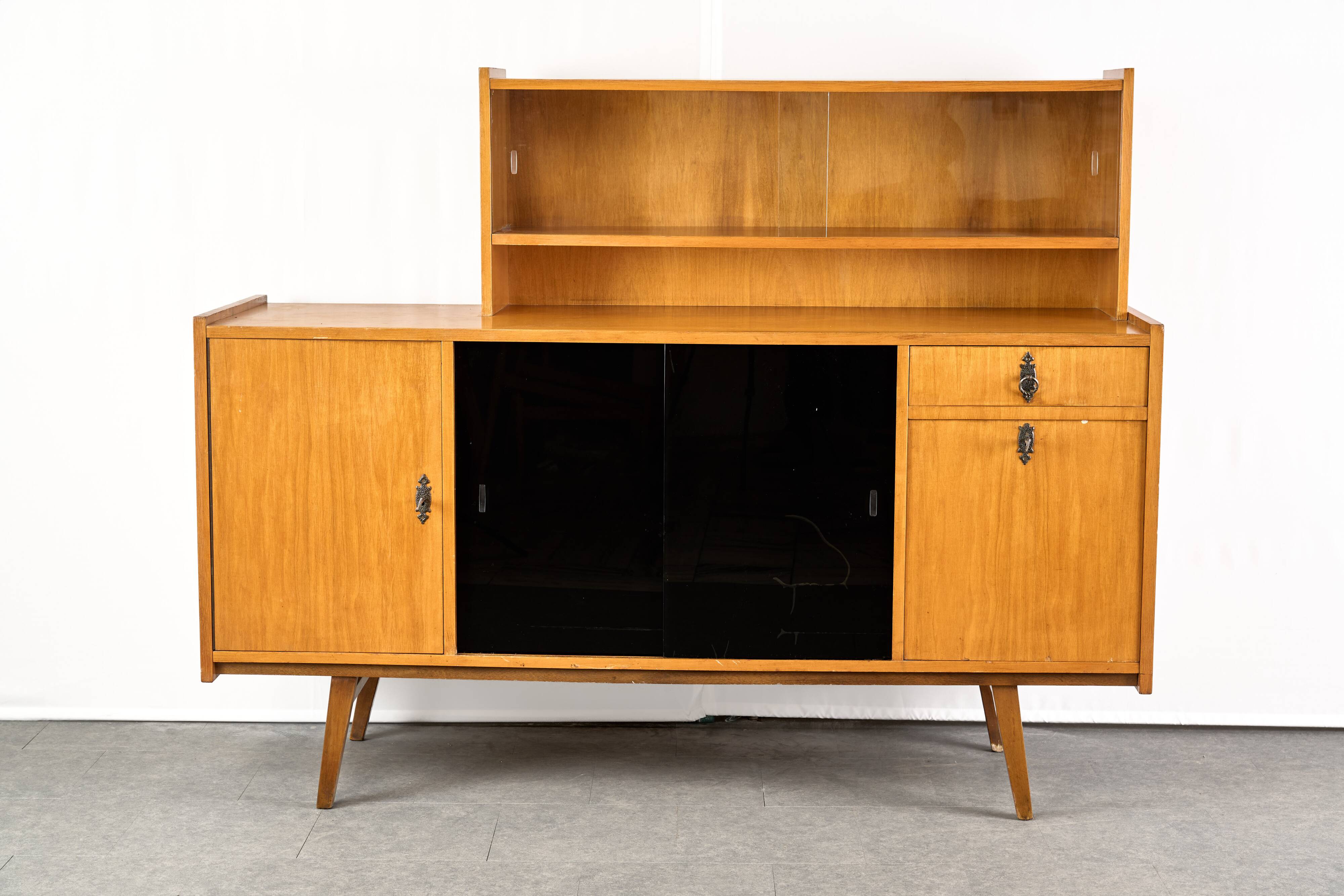 Midcentury Wooden Sideboard, Sześciolatka, Poland, 1969