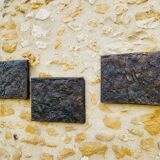 Set of three brutalist wall sculptures, by Irv Bramberg, vintage