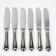 Christofle – 12 silver-plated dessert knives, Spatours model